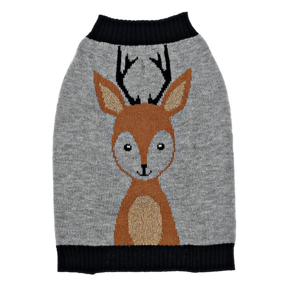 VIBRANTLIFE REINDEER DOG KNIT SWEATER NEW